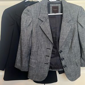 TWO The Limited Blazers. Gray and Black.